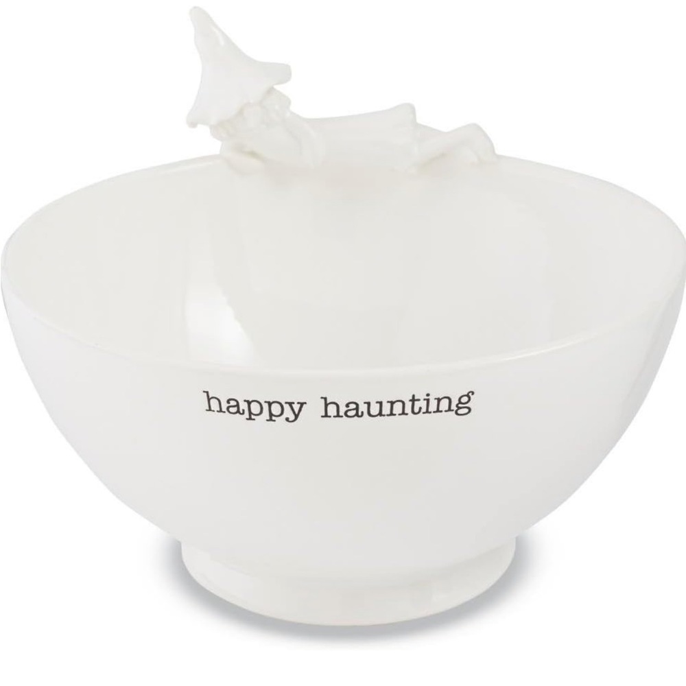 🆕 Mud Pie “Happy Haunting” Witch Serving Bowl